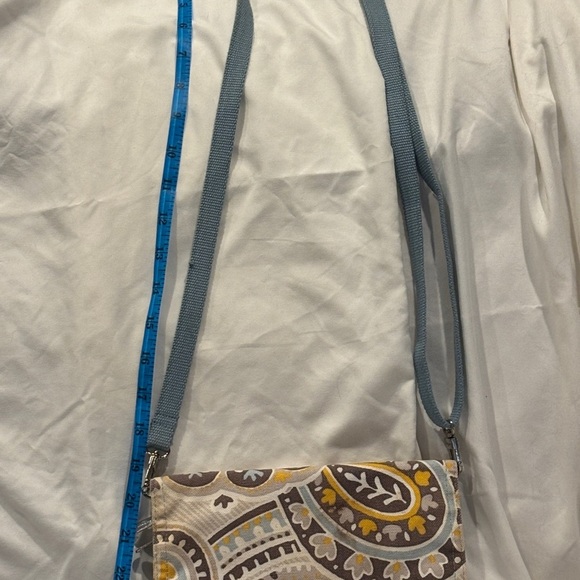 Thirty-One Crossbody Bag – Blue & Yellow Pattern - Picture 8 of 11